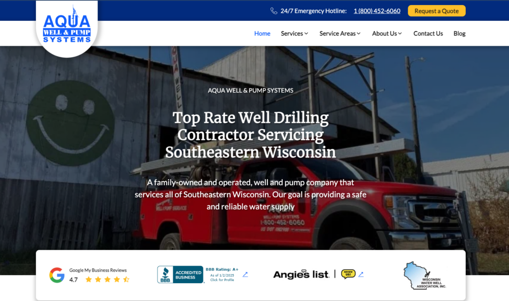 Aqua Well Website